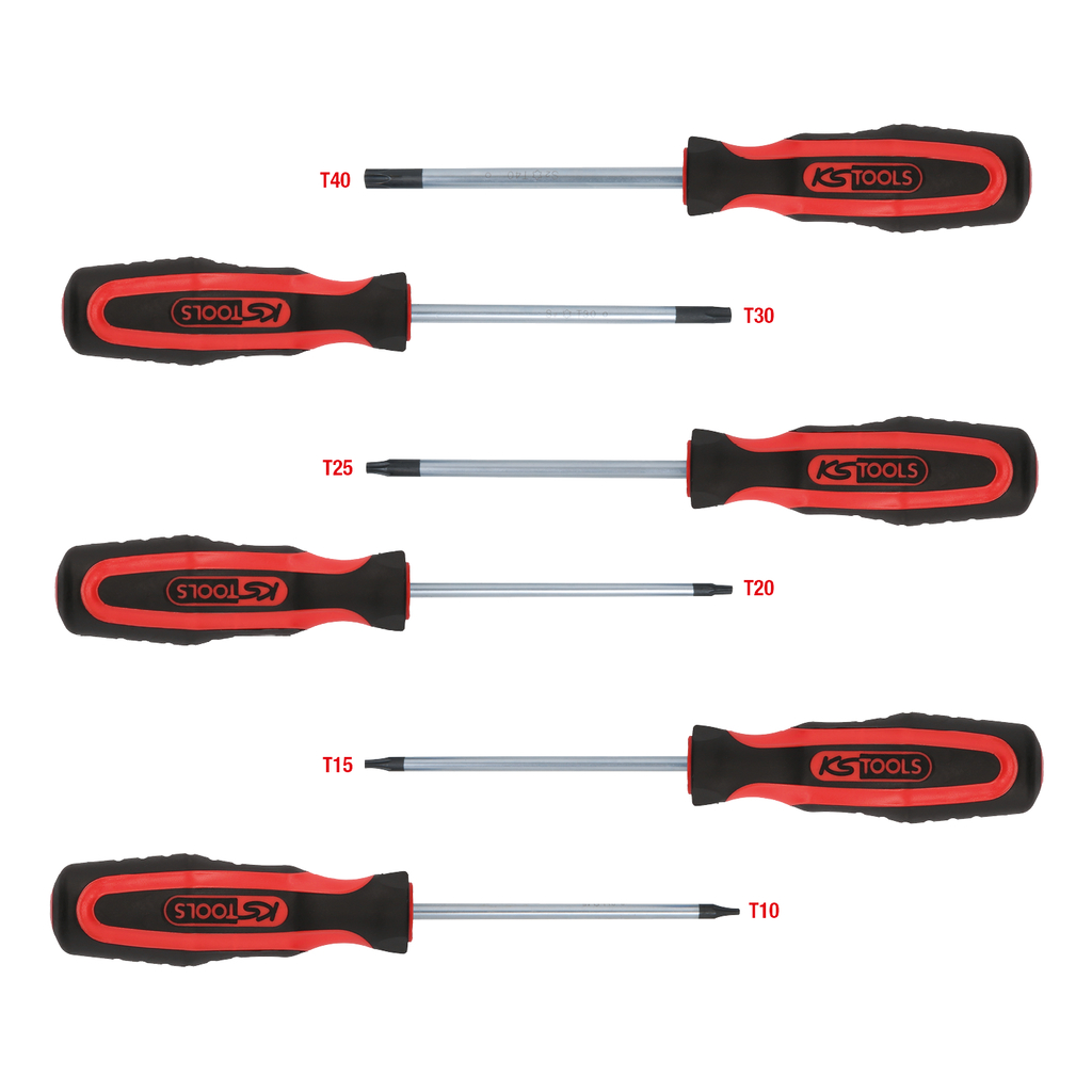 ERGOTORQUEplus® skruvmejselsats. 6-delar. Torx