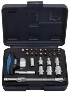 1/4" T-handtags Spärr sats 26 delar