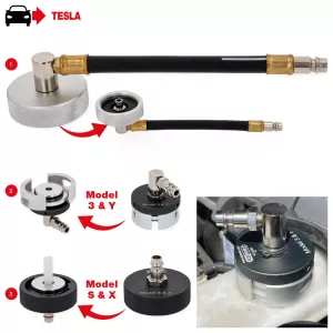 Adaptersats för bromsluftning till Tesla. 3 delar