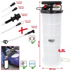 Vakuum-utsugspump 6.5 liter inklusive 4 sonder