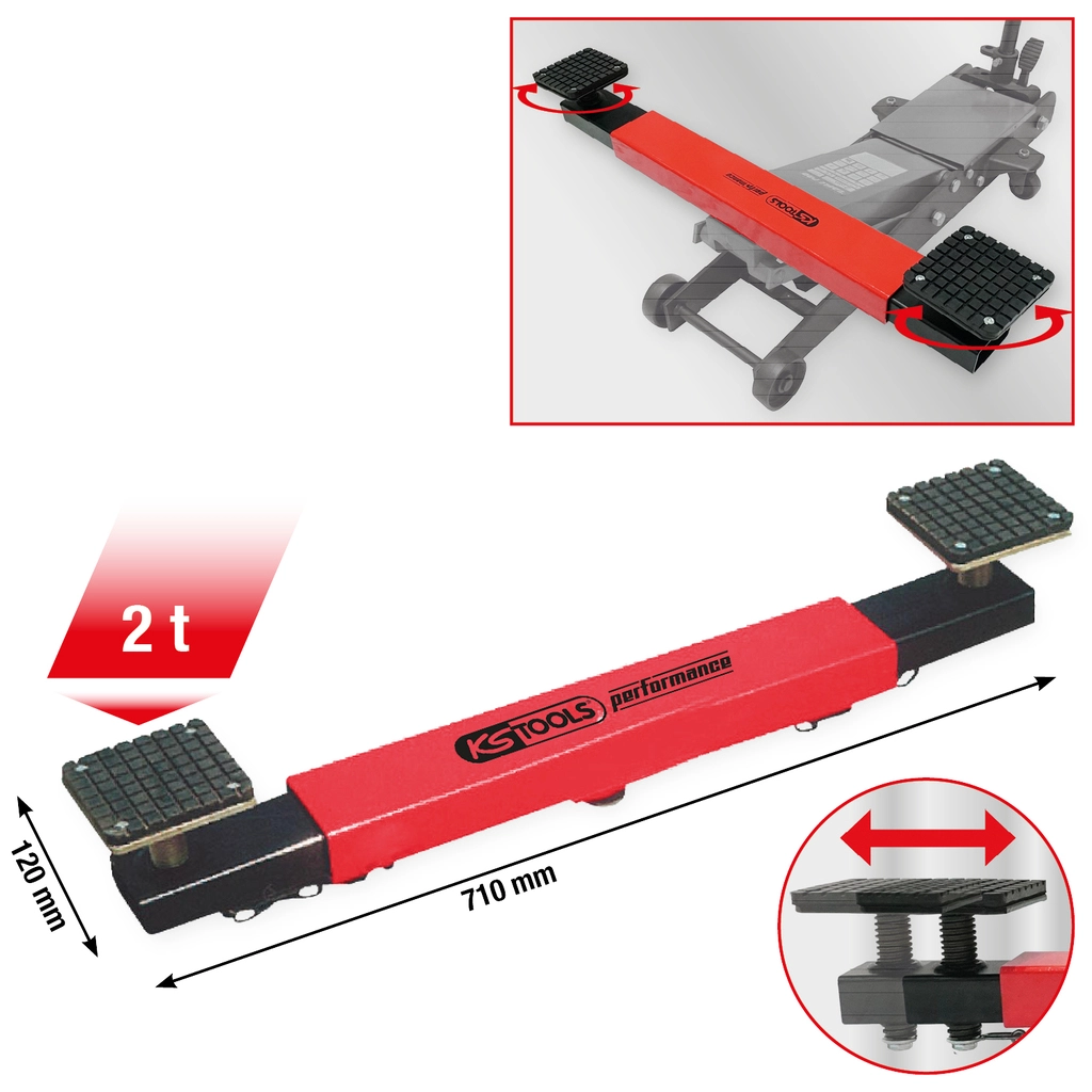 performance Tvärbalk för vagnlyft. 2000 kg