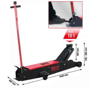 performance hydraulisk ståldomkraft 10000 kg lyfthöjd: 160–560 mm