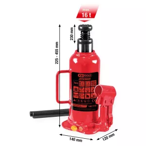 performance Hydraulisk pelardomkraft 16000 kg. lyfthöjd: 227–457 mm