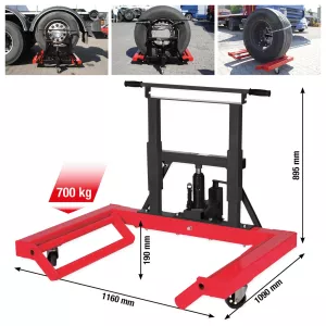 performance hydraulisk hjullyft. 700 kg