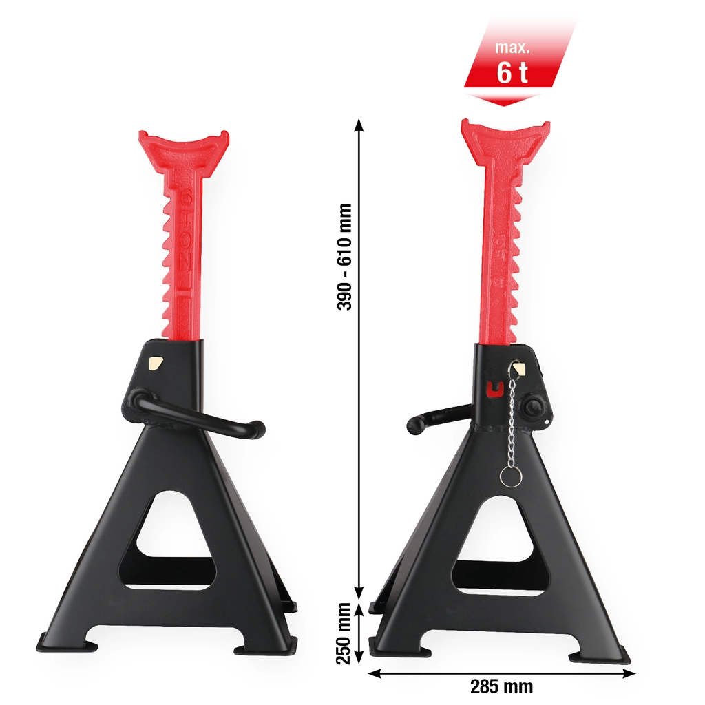 performance Pallbock i stål med snabbjustering 6000 kg. i par