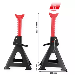 performance Pallbock i stål med snabbjustering 6000 kg. i par
