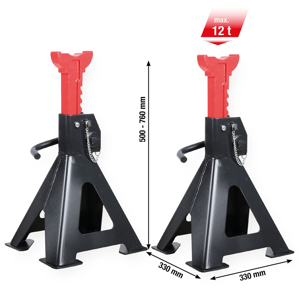 performance Pallbock i stål med snabbjustering 12000 kg. i par