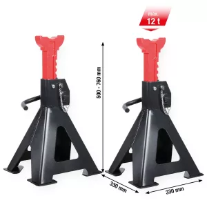 performance Pallbock i stål med snabbjustering 12000 kg. i par