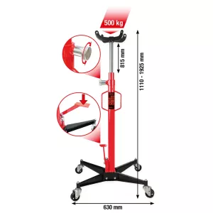 performance hydraulisk växeldomkraft. 500 kg