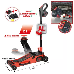 e-performance hydraulisk sladdlös domkraft. 2 t