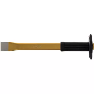 Murarmejsel med handskyddshandtag. platt oval. 27 x 250 mm