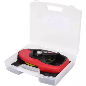 okapslat måttband. med gult stålband. 50m