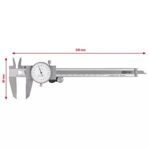 Skjutmått, klock-mätare. mätprecision +/-0.02