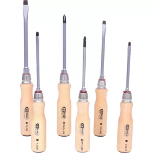 ERGOTORQUE WOOD skruvmejselsats. 6-delar