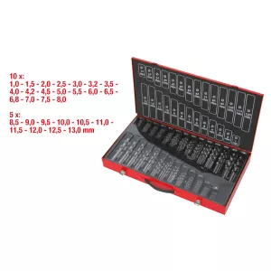 HSS-G spiralborrsats.230-delar 1-13mm