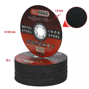 tunnkapningsskiva med hö prestanda. Ø 100mm. 1.6mm. 25 stycken