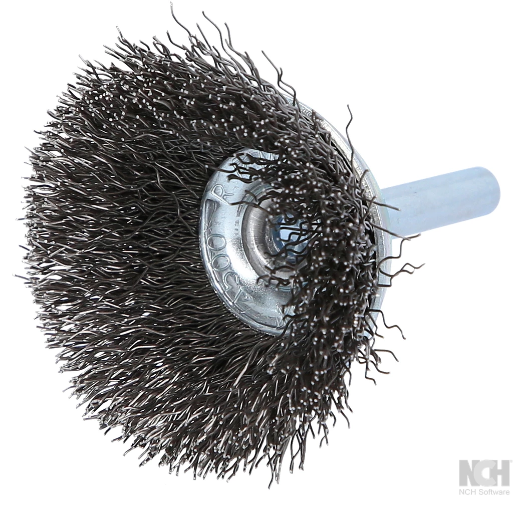 rostfri ståltrådsborste 0.3mm. Ø 38mm