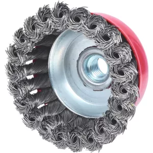 Ståltrådskrukborste 0.5mm. Ø 90mm