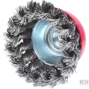 Rostfri ståltrådskrukborste 0.5 mm. Ø 65 mm