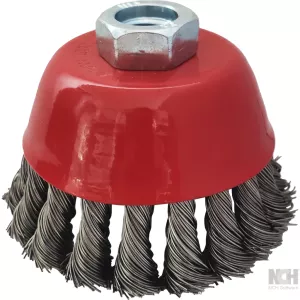 Rostfri ståltrådskrukborste 0.5 mm. Ø 90mm