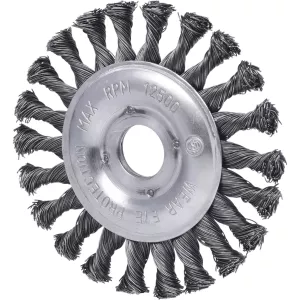 ståltrådsrundborste 0.5mm. Ø 125mm