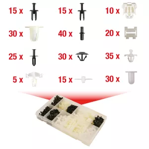 Fastsättningsklämma-sats för Mercedes. 270-delar