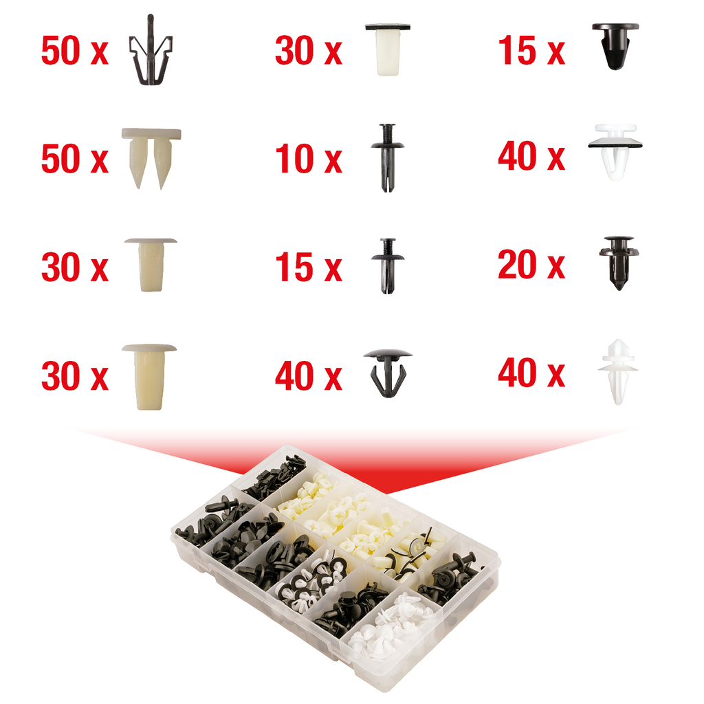 Fastsättningsklämma-sats för Mitsubishi. 370-delar