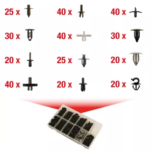 Fastsättningsklämma-sats för Volvo. 350-delar