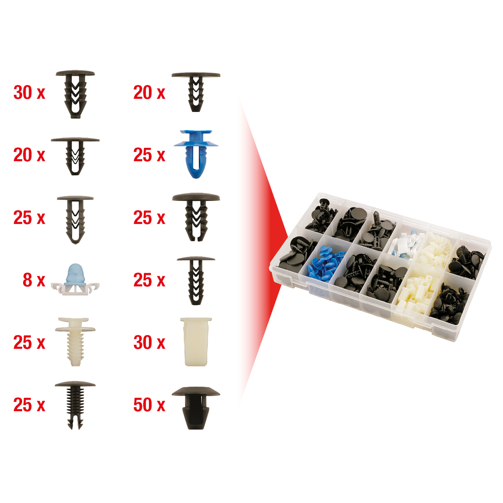 Fastsättningsklämma-sats för Fiat. 308-delar
