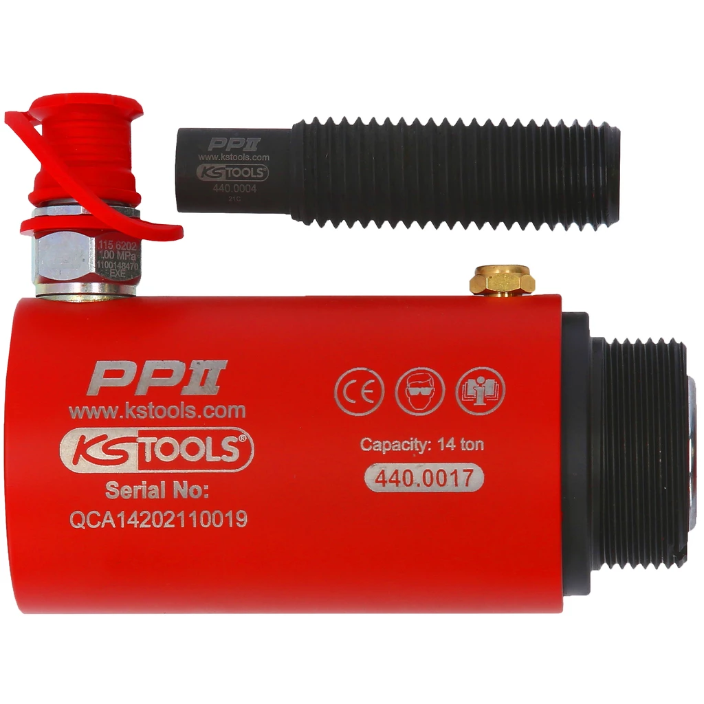 Kortnav-hydraulcylinder-sats. 14 ton. 3-delar