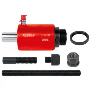 Tryck- och drag-hydraulcylinder-sats. 7-delar