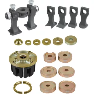 universalt verktyg för skruvad och kompakt hjullagermontering och demontering. 33-delar