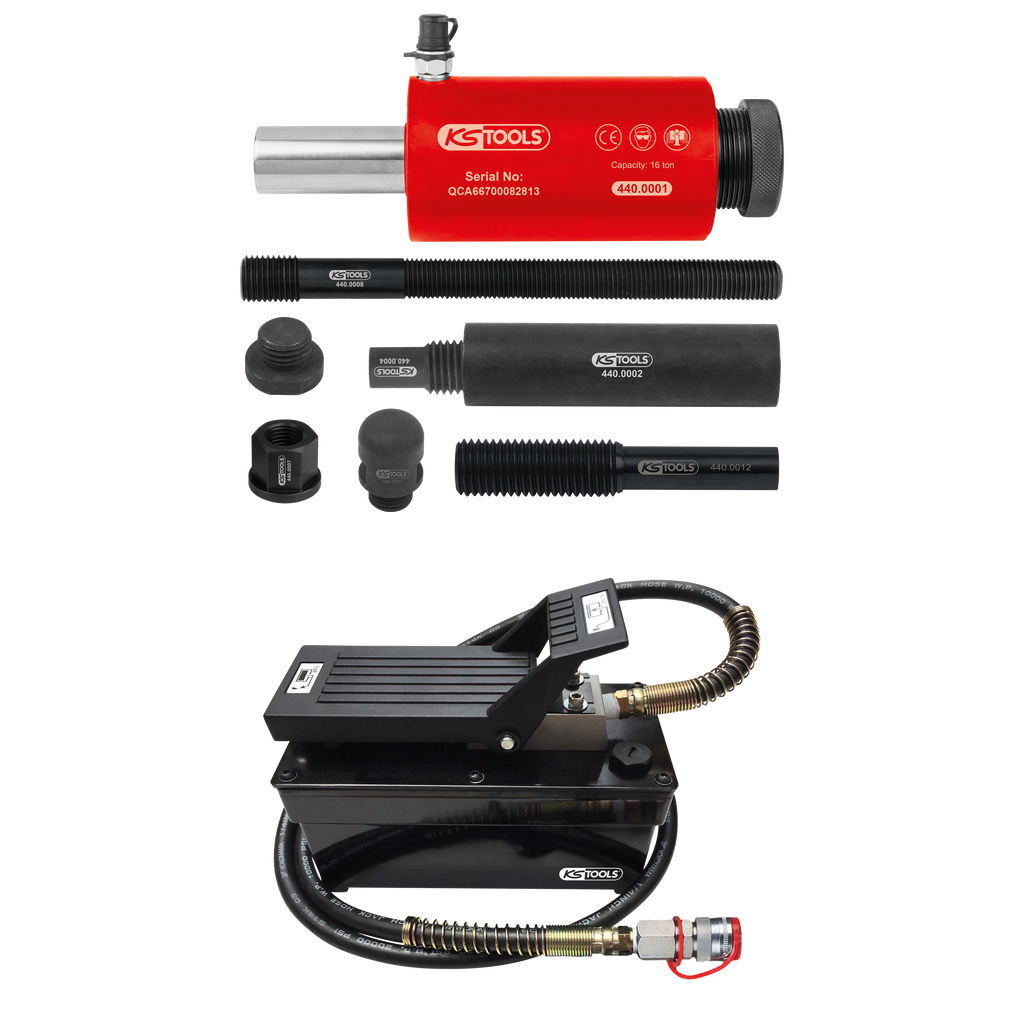 Hydraulenhet 16 ton. med lufthydraulpump. 13-delar