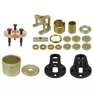 Universal verktyg-sats till av-/montering av axeldelar. 24-delar