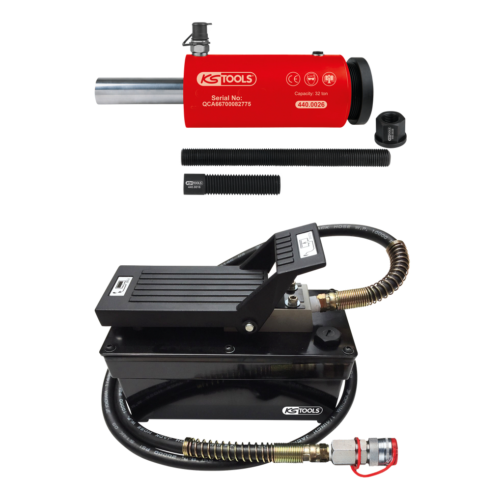 Hydraulenhet 32 ton. med lufthydraulpump. 9-delar