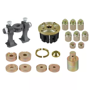 Universal verktyg-sats till kompakt-hjullager-av-/montering. 33-delar