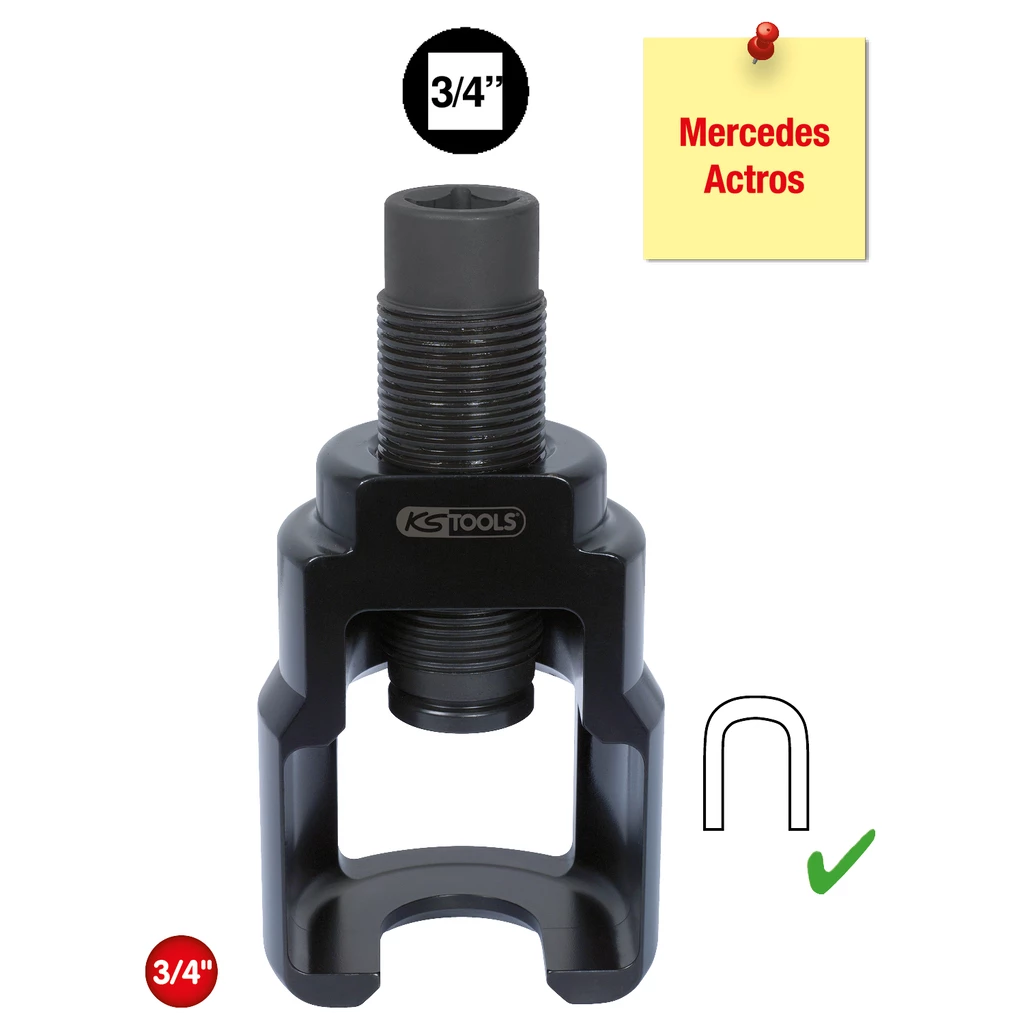 3/4” Vibro-Impact universal kulled-avdragarkåpa 42 x 98 mm