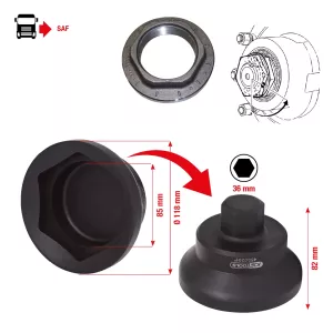 Axelhylsa till SAF 85 mm. Ø 118 mm