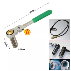 ABS brosch lastbilar Ø18x45 mm