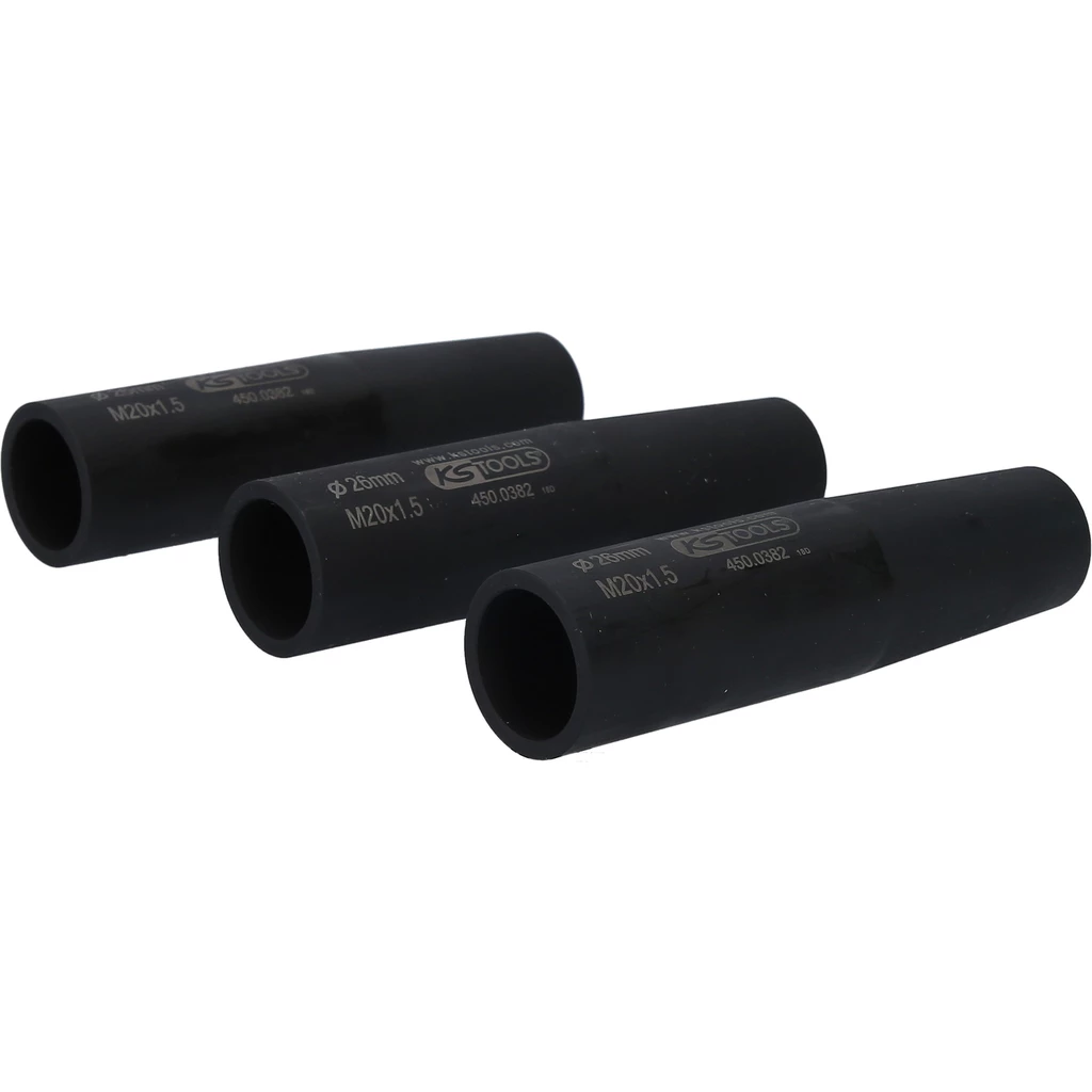 Centrerings- och skyddshylssats för hjulbultar. M20x1.5. Ø26.0 mm. 2 delar