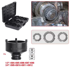 hyls-sats. tappar uteliggande. 9-delar