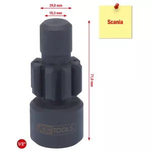 1/2" motorgenomvridningsanordning till Scania