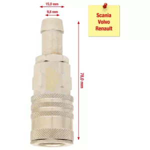 Kylare-påfyllning-tömningsrör Scania 340/360