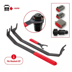 Verktygssats för upplåsning av plugg för Knorr Bremse. 3 delar