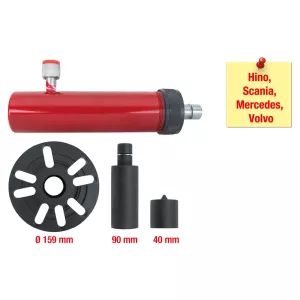 Universal-remskivs-avdragarsats med hydraulikcylinder. 4-delar