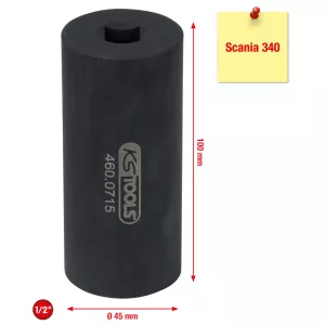 1/2” insprutningshylsa till Scania. 38mm