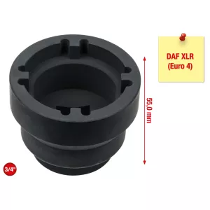 3/4" hylsa med 4 tappar till DAF. innertappar Ø 50mm