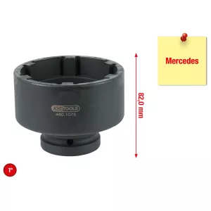 1" skiftnyckel med 6 tappar till Mercedes. 86 mm