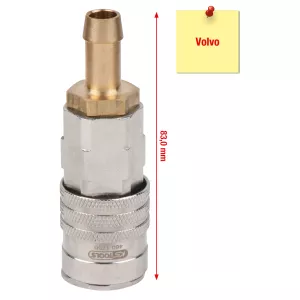 Kylar-påfyllnings- och utloppsrör. Volvo