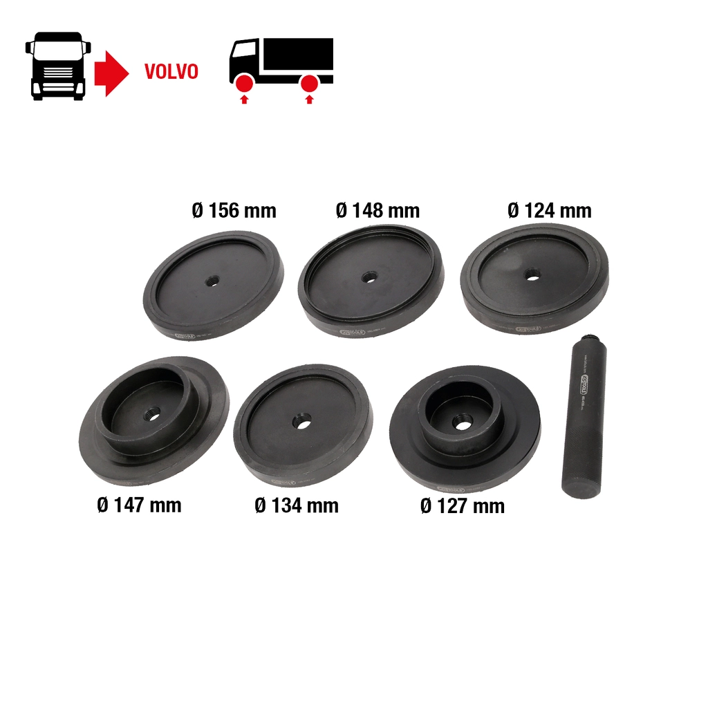 Verktygssats för tätningsring för Volvo. 7 delar